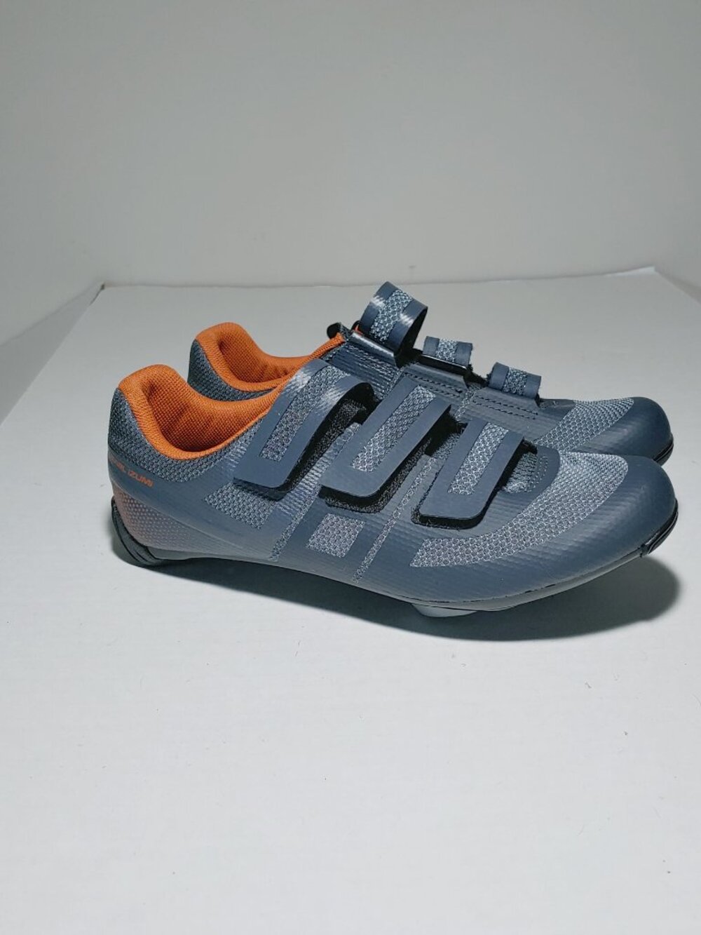 New Pearl Izumi W Quest Road Cycling Shoes With Clip In Pedal Sz 41 Grey/Orange